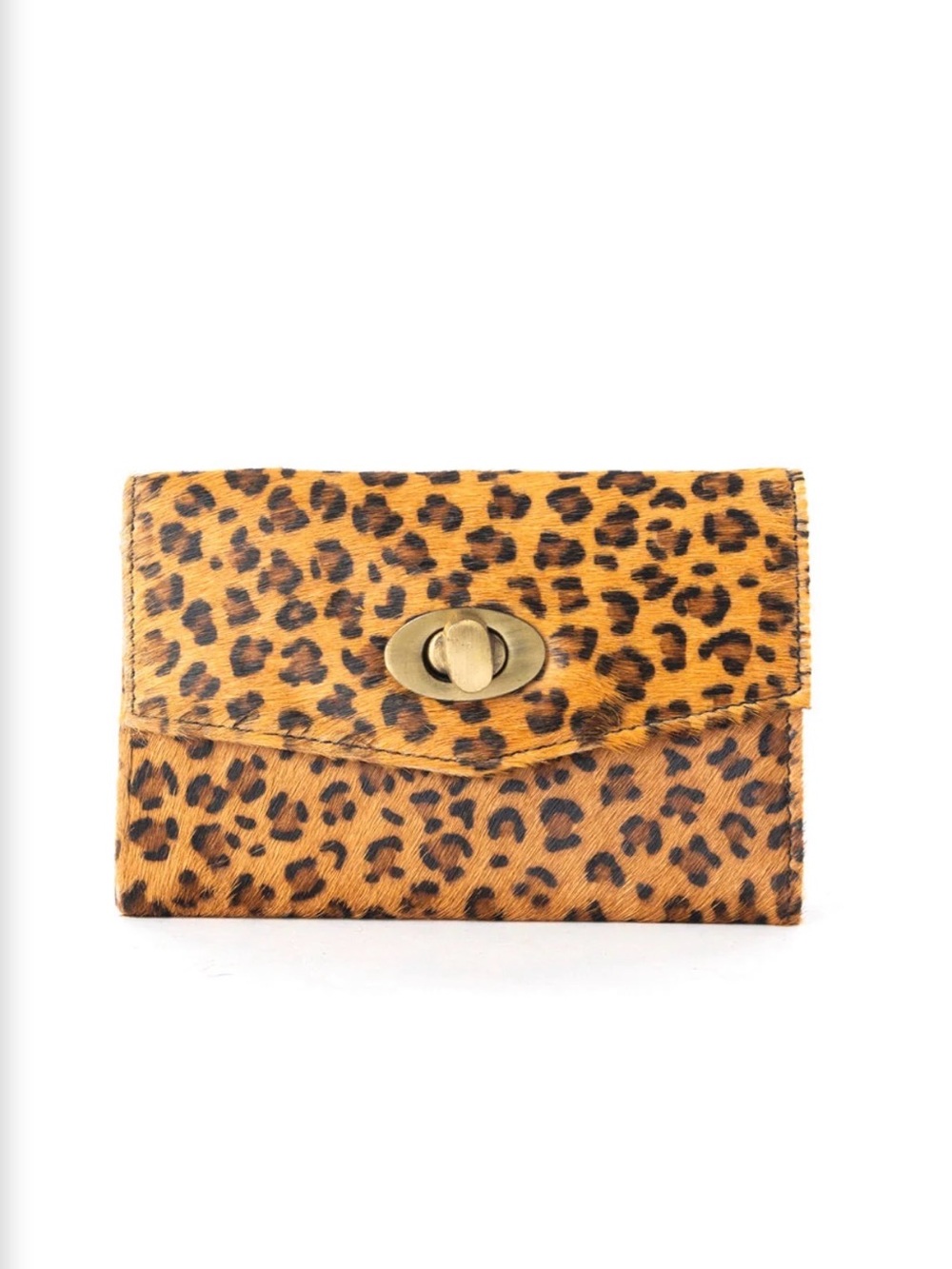 Western Wallet Leopard Print Wallet Clutch - Brown